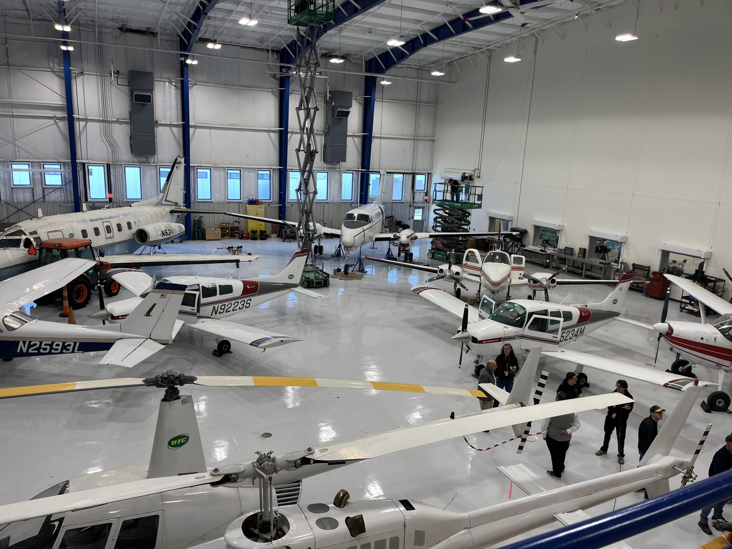 Planes in the hangar
