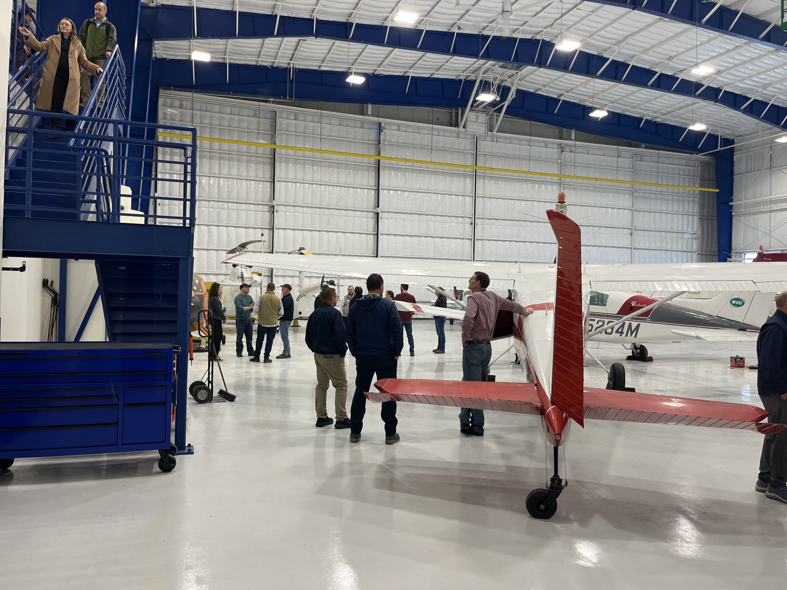 guests in the hangar!