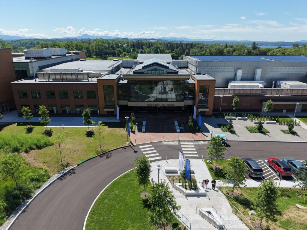 Ariel view of the new high school and tech center